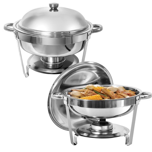 Round chafing dish - chafing, pack