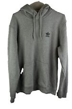 ADIDAS Grey Hoodie size M Mens Pullover Retro Sportswear Jumper Casual Outdoors