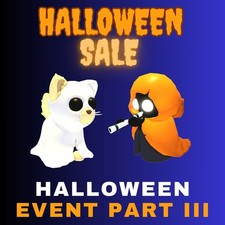 DJ Snooze & Ghostly Cat ?Adopt from Me ? Halloween Part III? ?Fast Delivery