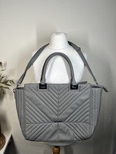 Primark Grey Quilted Tote Bag
