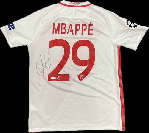 Kylian mbappe signed jersey - signed,