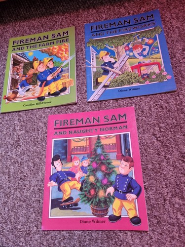 Fireman sam books - x3,