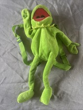 Disneys The Muppets Kermit The Frog Plush Soft Toy Backpack Bag