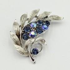 Vintage Lisner Blue Rhinestone