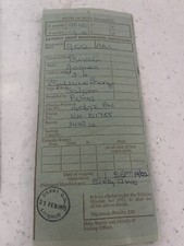 Jaguar 1962 RF60 Log Book Memorabilia Man Cave Collectible