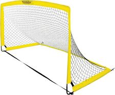 KICKMASTER 6ft Kids Football Goal Folding Portable Garden Soccer Net Ages 5+