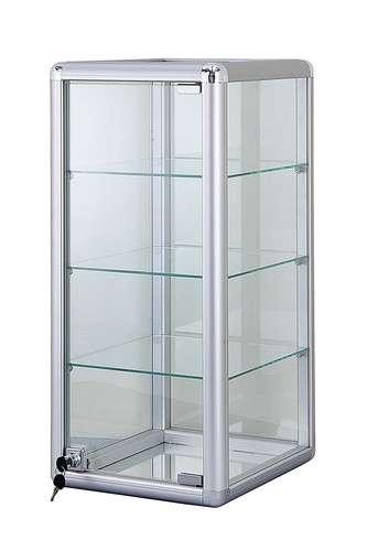 Glass counter top display case - top,