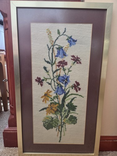 Vintage framed floral - vintage,