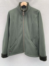 Musto Polartec Ladies Green Fleece  Full Zip Pockets Sailing /Hiking Size 16