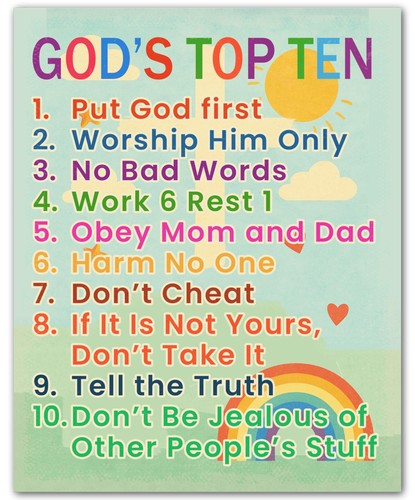 God top ten for kids - ten,
