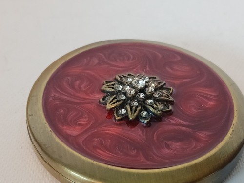 Compact mirror antique style
