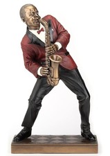 Saxophone player jazz bronze - saxophone, 2