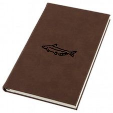 Blue Catfish Engraved Leather
