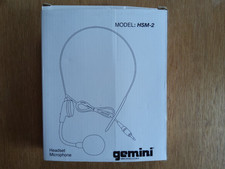 Gemini HSM-2 Radio microphone headband mic. New and unused. Boxed.