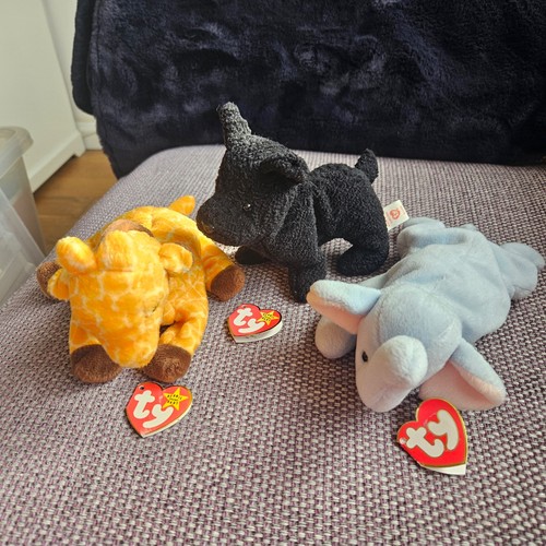 Three beanie babies - ty,