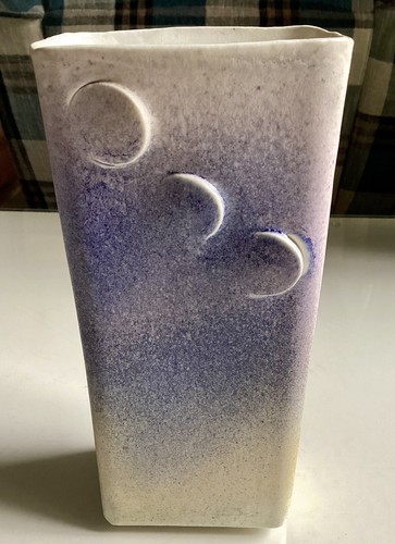 Brutalist porcelain vase with - brutalist,