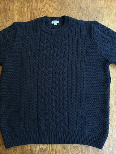 Sunspel jumper mens large blue - jumper,