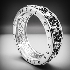 Vintage Thomas Sabo Skull Ring | Silver Band Size UK Y