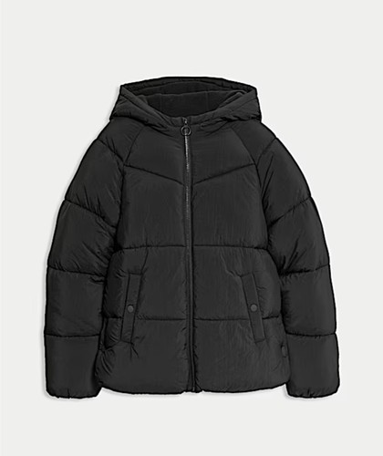 Midweight padded hooded - m&s,