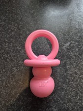 KONG Puppy Binkie Treat Dispenser Toy Pink Small – Teething Rubber Chew