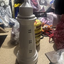 Cream Debenhams Lighthouse Lamp New