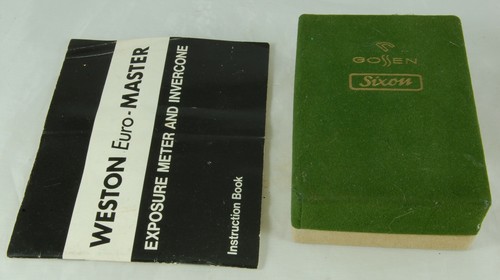 Gossen sixar exposure meter - exposure,