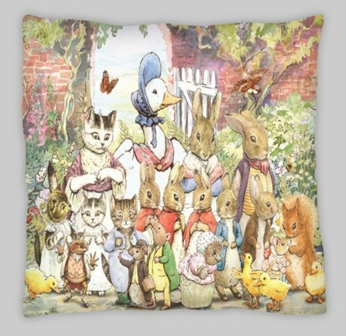 Peter rabbit pillow puddle - rabbit,