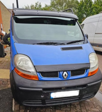 ABS PLASTIC BLACK SUN VISOR WIND DEFLECTOR FITS for VAUXHALL VIVARO 2001-2014