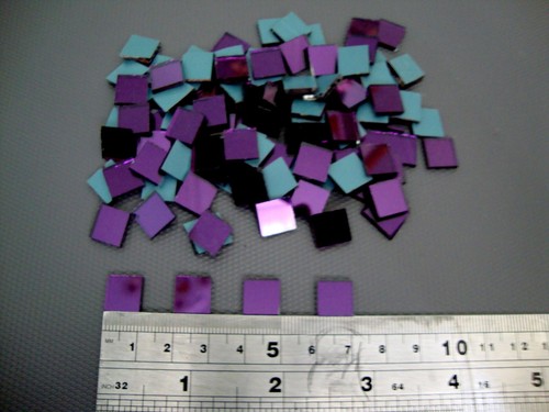 100 pieces purple glass - 100,