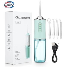 Oral Cordless dental water Flosser with Jet 4 Tips Floss Irrigator TeethCleaner.