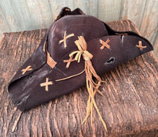 Black Distressed Tricorn