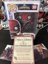 300 Venompool HandSigned By Tom Hardy & Ryan Reynolds Funko Pop W/ Coa & Proof