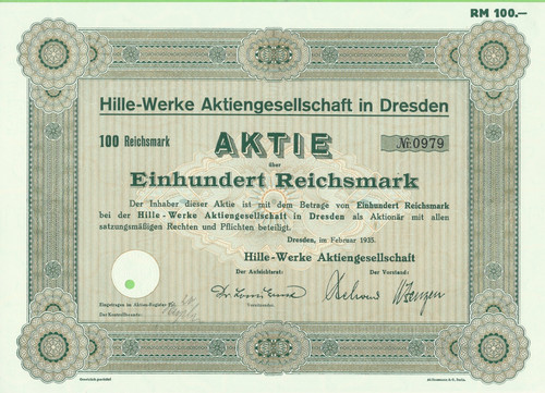 Hille werke dresden - ag, in