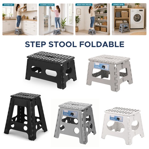 Large folding steps kitchen - large,