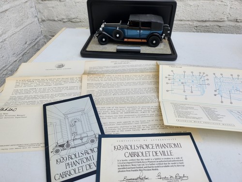 Franklin mint 1929 - franklin, rolls-royce