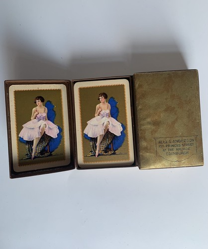 Vtg playing cards double - vtg,