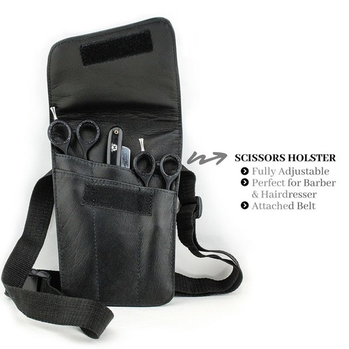 Leather scissor belt pouch - scissor,