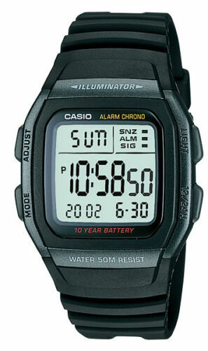 Casio w96h 1bv meter - w96h-1bv,, wr