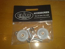 Elite Greenhouse 28mm Door Wheel Replacement Kits Door Rollers & Bolts 1 1/8"