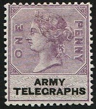 ARMY TELEGRAPHS 1890’s 1d