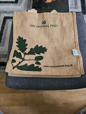National Trust Brown Jute Tote Bag