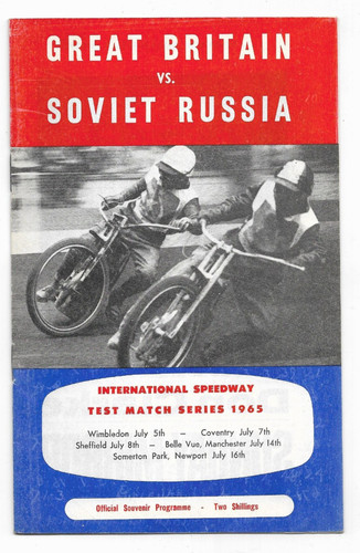 Speedway programme july 1965 - speedway,