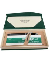 Hero Gold Fountain Pen Black with Chrome Trim Presented in Box