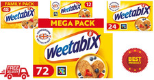 Weetabix Cereal–Wholegrain Wheat Biscuits–Healthy–High Fibre 12, 24, 48, 72 Pack