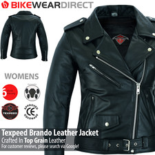 Womens leather brando biker - womens,