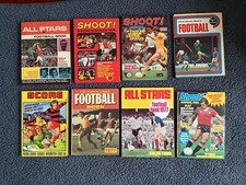 Football Annuals Vintage/Retro 1968-84 All Stars/Shoot/Score & More Bundle Of 8
