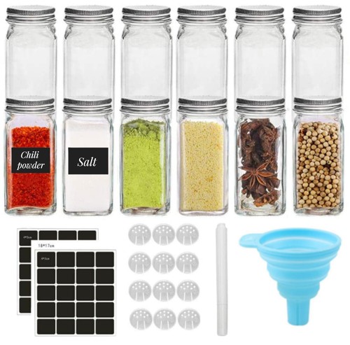 12x spice jars bottles - jars,