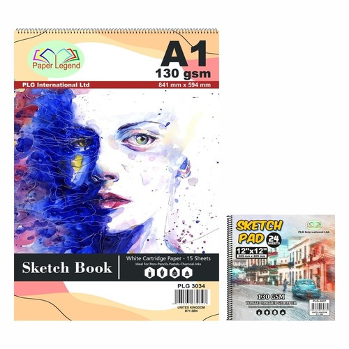 X12 sketch pads set - &, 12"x12"