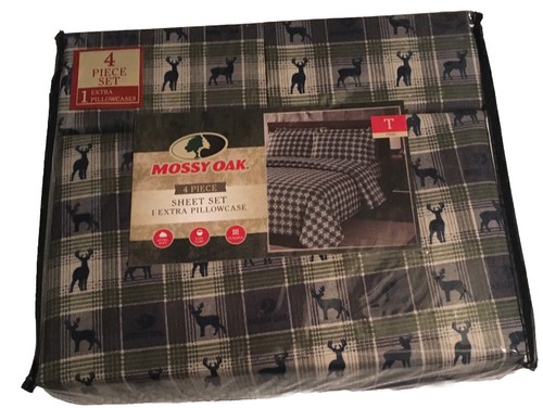 Mossy oak deer plaid twin - deer,