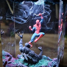 Spider Man Resin Art Lamp: 3D